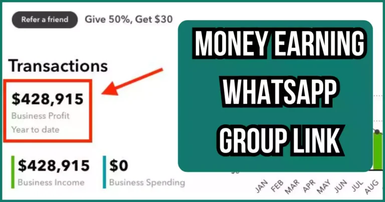 Money Earning Whatsapp Group Link