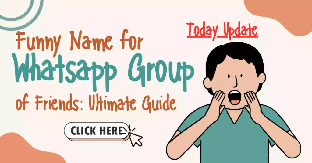 Funny Name for WhatsApp Groups of Friends Graffic Image