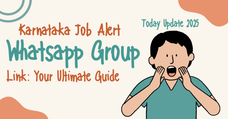 Karnataka Job Alert WhatsApp Group Link